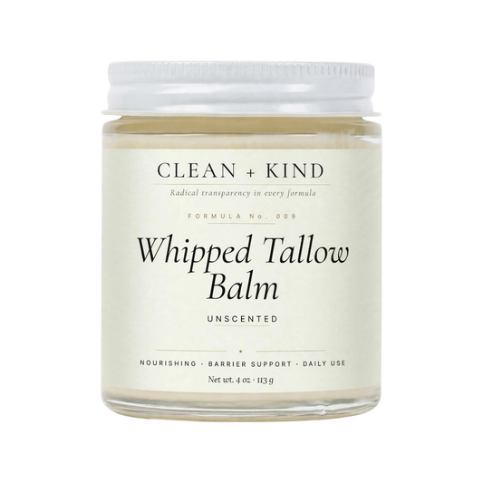 Whipped Tallow Honey Balm — Grass-Fed Tallow & 272 MGO Manuka Honey, 4 oz
