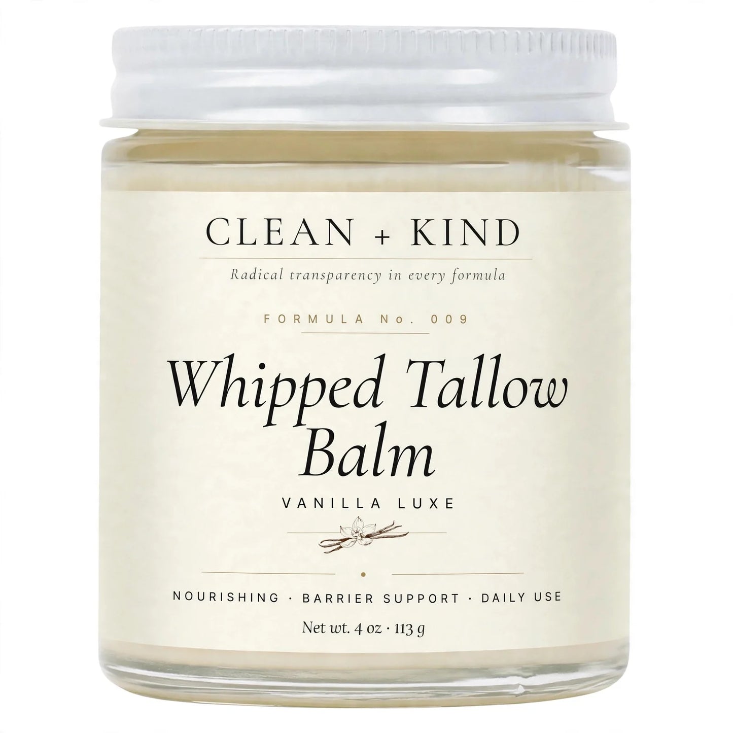 Whipped Tallow Honey Balm — Grass-Fed Tallow & 272 MGO Manuka Honey, 4 oz